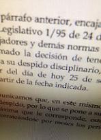 Que debe hacer en caso de despido? Debe firmar el finiquito, conforme o no conforme?. Conozca algunos de sus derechos y lea algunos consejos ante el despido